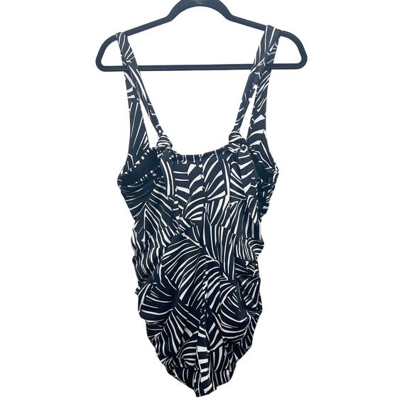 Lane Bryant Black & White Women's Bathing Suit Size 16 Padded Cups - Picture 6 of 16